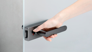Living situation image of Griffwerk PURISTO S in the version smart2lock in cashmere gray