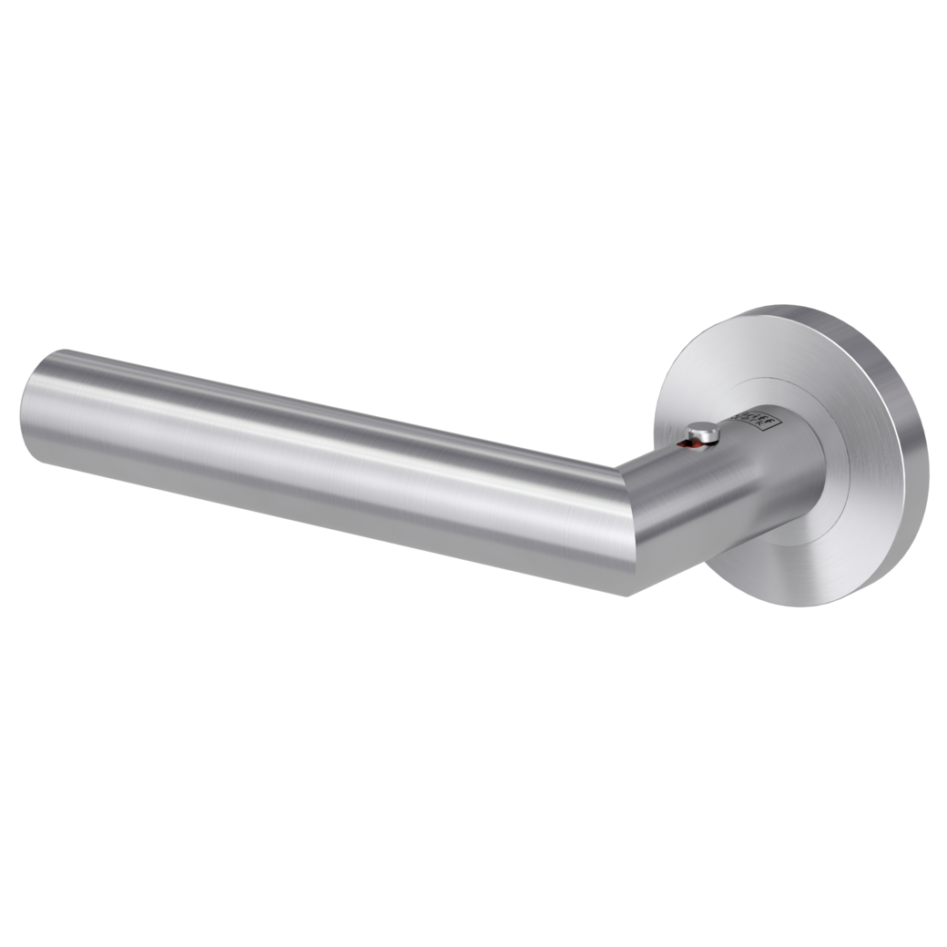 door handle set LUCIA PROF screw on rose set round smart2lock 2.0 L brushed steel