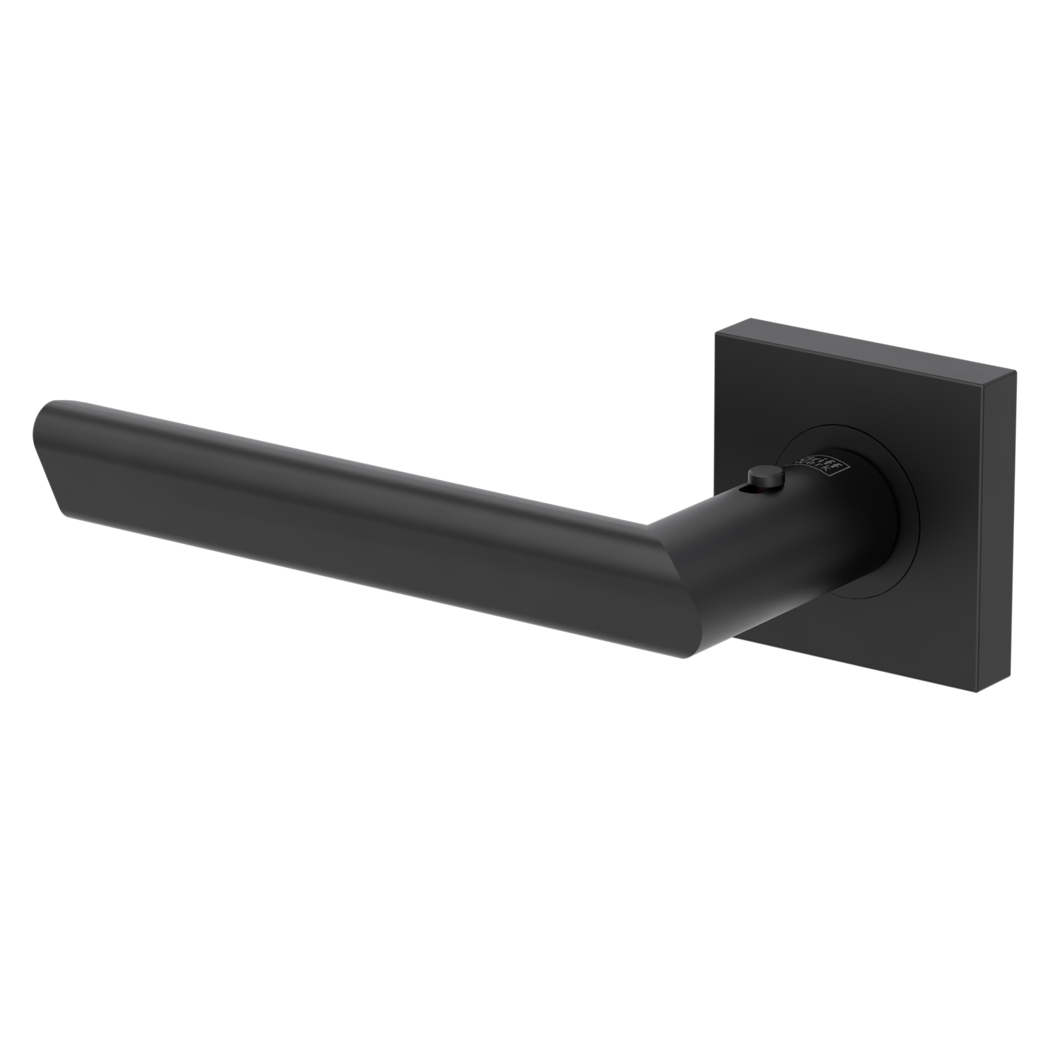 Juego de manillas de puerta TRI 134 Montaje atornillado Rosetas cuadradas smart2lock 2.0 Izq. Negro grafito