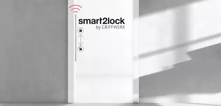 PLANEO smart2lock : sans être dérangé en appuyant sur un bouton - intimité pour les pièces avec portes coulissantes avec commande confortable d'une seule main.