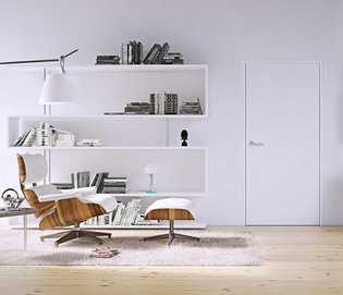 Neue Türenästhetik ohne Rosetten Eine neue Türenästhetik: Mit smart2lock by Griffwerk kann auf Schließrosetten verzichtet werden. (Bild: Griffwerk GmbH)