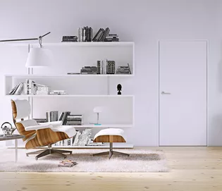 New door aesthetics without roses A new door aesthetic: with smart2lock by Griffwerk, locking rosettes can be dispensed with. (Image: Griffwerk GmbH)