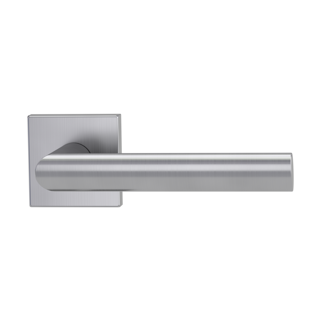 door handle set OVIDA QUATTRO clip on cl3 rose set square OS brushed steel