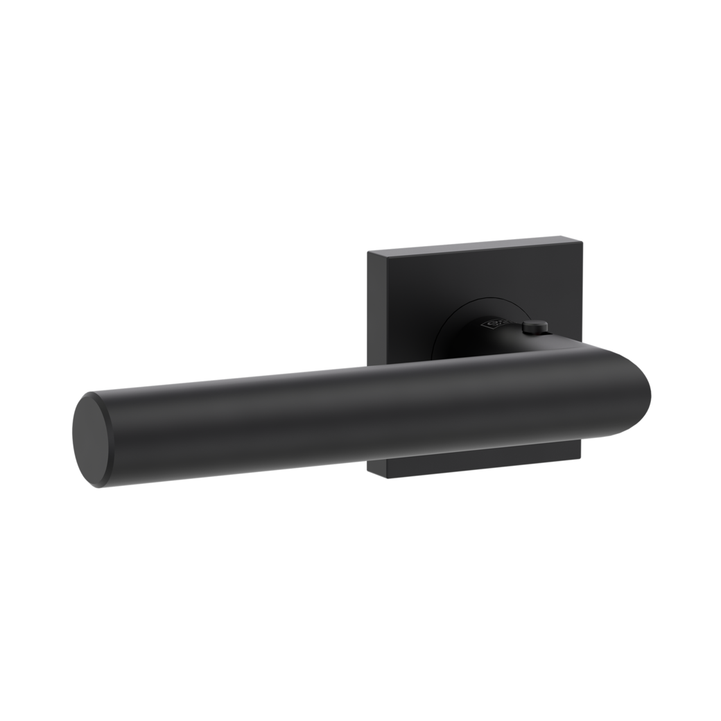LUCIA PROF door handle set Screw-on system straight-edged escut. smart2lock 2.0 L graphite black