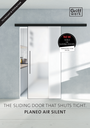 Sell more easily with good consulting tools: Our brochure summarizes the advantages of the innovative PLANEO AIR SILENT sliding door system in an optimal and sales-promoting way.