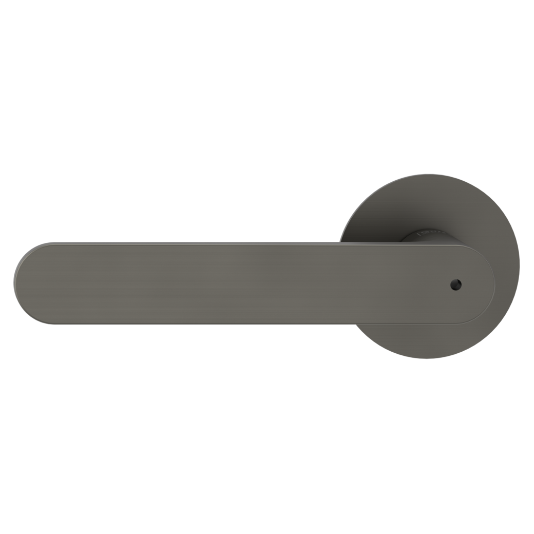 AVUS PIATTA S door handle set Flat escutcheons round smart2lock 2.0 L cashmere grey