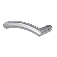 Silhouette product image in perfect product view shows the Griffwerk handle SAVIA PROF in the version brushed steel, L