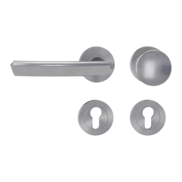 CRYSTAL knob handle rose set