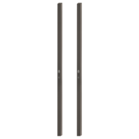 Freigestelltes Produktbild im idealen Blickwinkel fotografiert zeigt das Griffwerk Griffstangenpaar PLANEO GS_49017 in der Version smart2lock, Kaschmirgrau, Klebetechnik