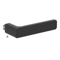 Silhouette product image in perfect product view shows the Griffwerk handle MINIMAL MODERN in the version graphite black, R