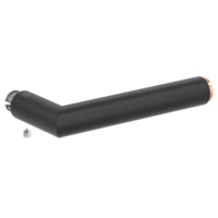 Silhouette product image in perfect product view shows the Griffwerk handle LUCIA SELECT in the version graphite black/copper, R