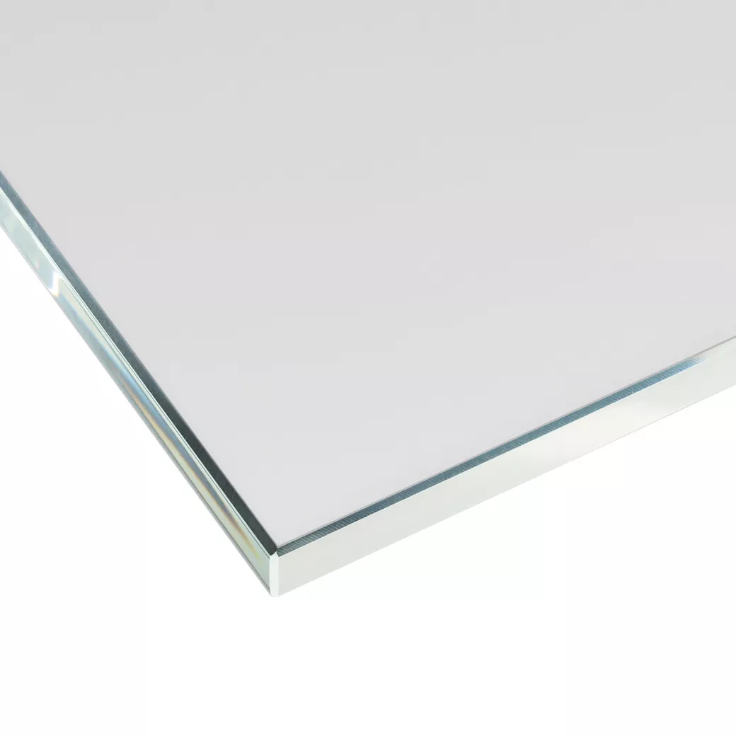 Glass revolving door LINES 649 TSG PURE WHITE matt 959x1972x8mm Studio/Office DIN L