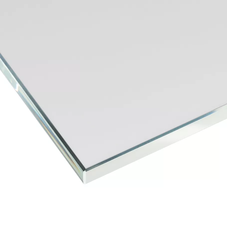 Glasdrehtür NATUR 694 ESG PURE WHITE matt 821x2013x8mm Studio/Office Ö-Norm L
