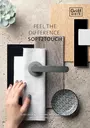 The catalogue presents our door handles & glass systems in the new surfaces soft2touch in three colours and many shapes.