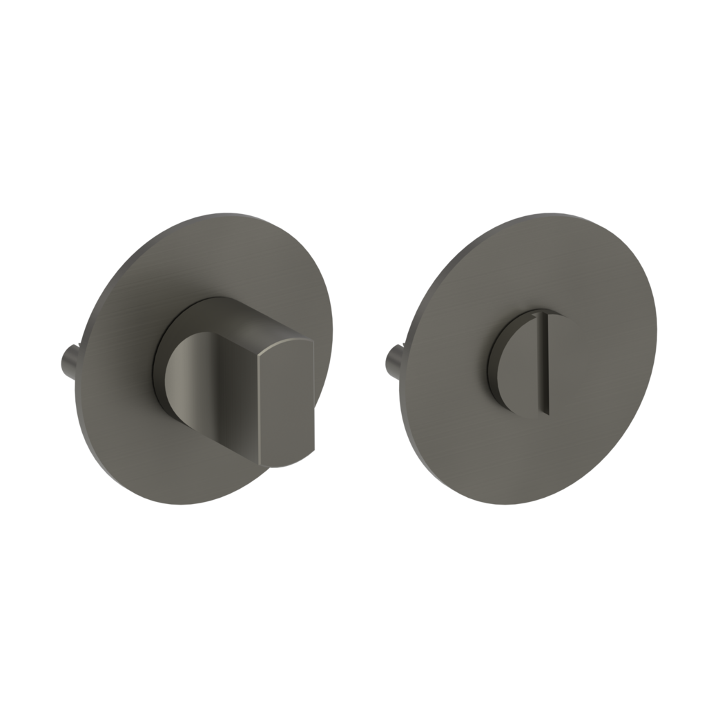 Pair of escutcheons round WC Flat escutcheon cashmere grey