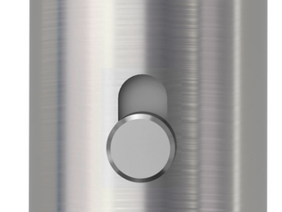 Detailabbildung zeigt die GRIFFWERK smart2lock Türgriffgarnitur mit geöffnetem Verschlussmechanismus