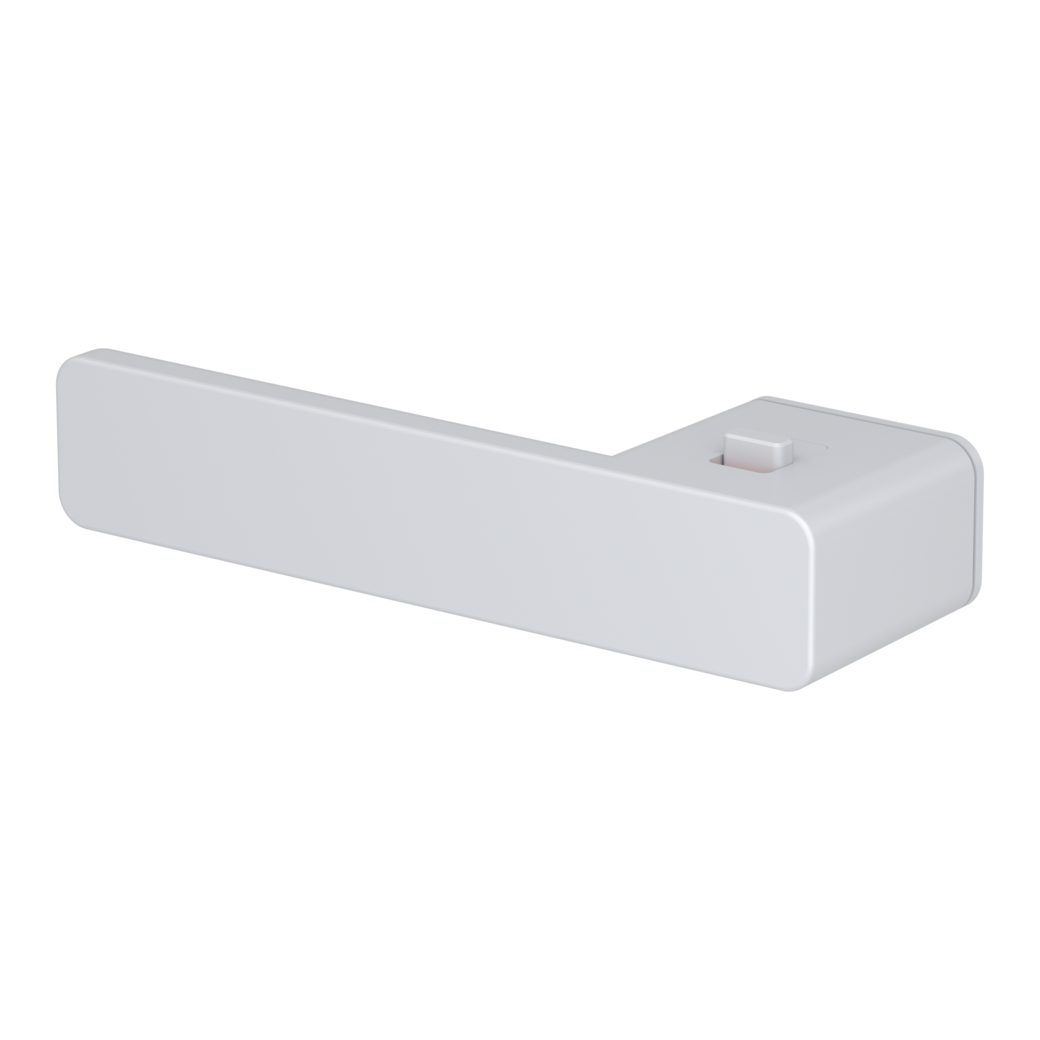 Paire de poignées de porte R8 ONE Blanc satiné 38-55mm smart2lock G