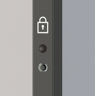 Mit der innovativen Technik des verriegelbaren Schiebetürsystems PLANEO smart2lock ist man ungestört per Knopfdruck – Privatsphäre für Räume mit Schiebetüren.