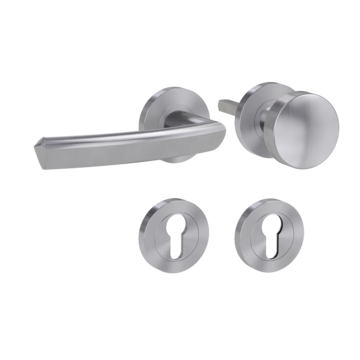 CRYSTAL knob handle rose set