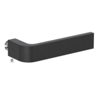 Silhouette product image in perfect product view shows the Griffwerk handle GRAPH in the version graphite black, R