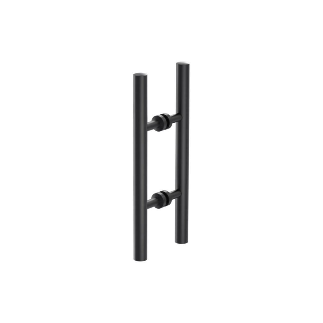 ELEGANZA pair of bar handles Screw-on system 72.5x720x25.5mm graphite black