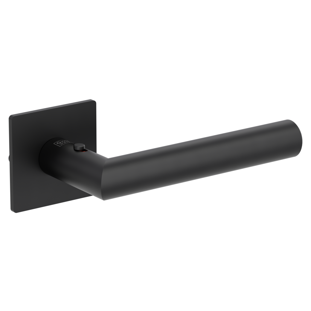 Gar.poig.porte LUCIA PIATTA S QUATTRO Rosace plate rosaces carrées smart2lock 2.0 D noir graphite