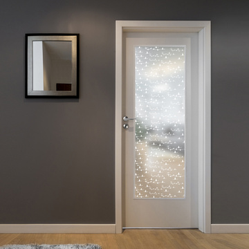 The picture shows the glass panel GRIFFWERK NATURE 694 in the version matt with white glass PURE WHITE