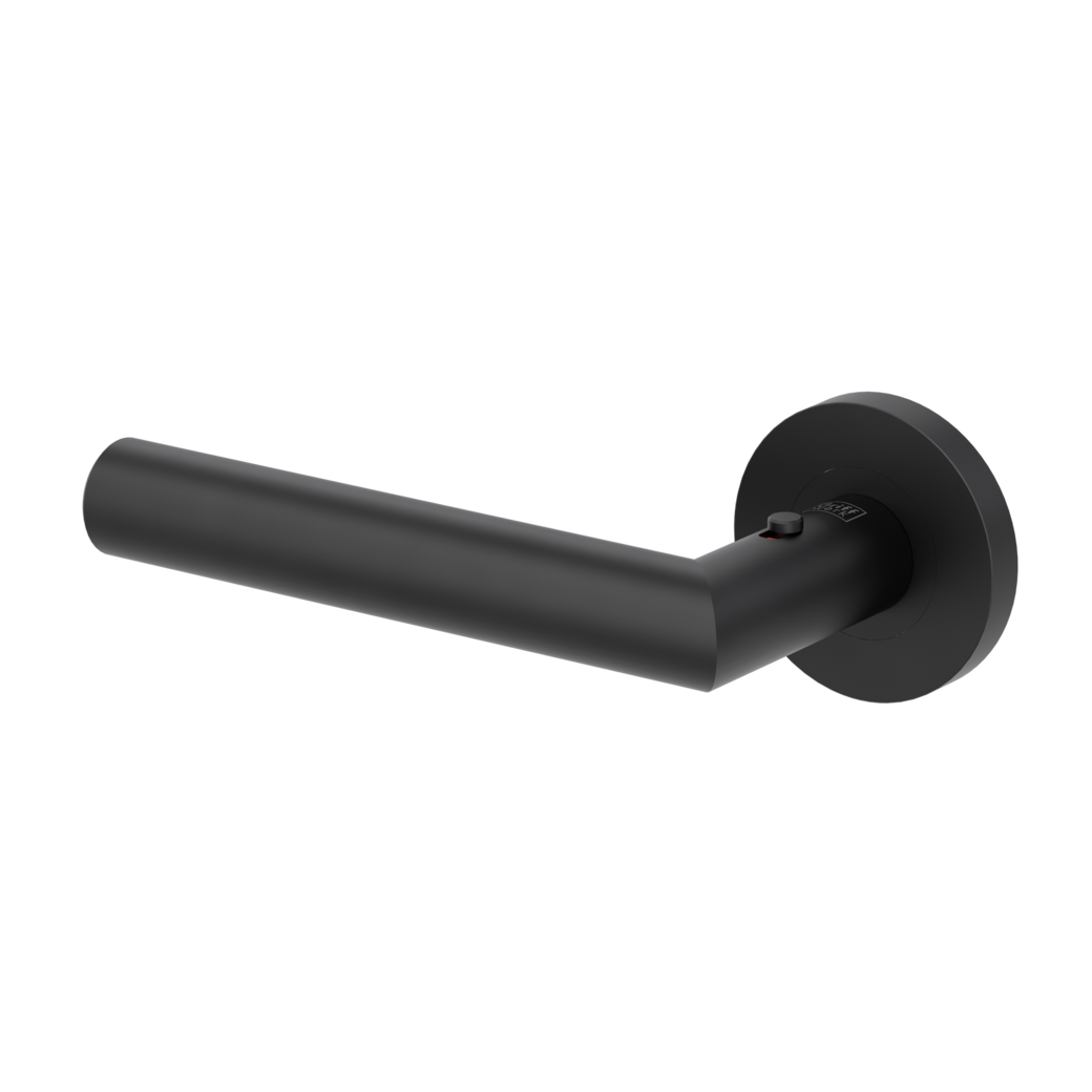 LUCIA PROF door handle set Screw-on system round escutcheons smart2lock 2.0 L graphite black