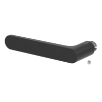 Silhouette product image in perfect product view shows the Griffwerk handle AVUS in the version graphite black, L