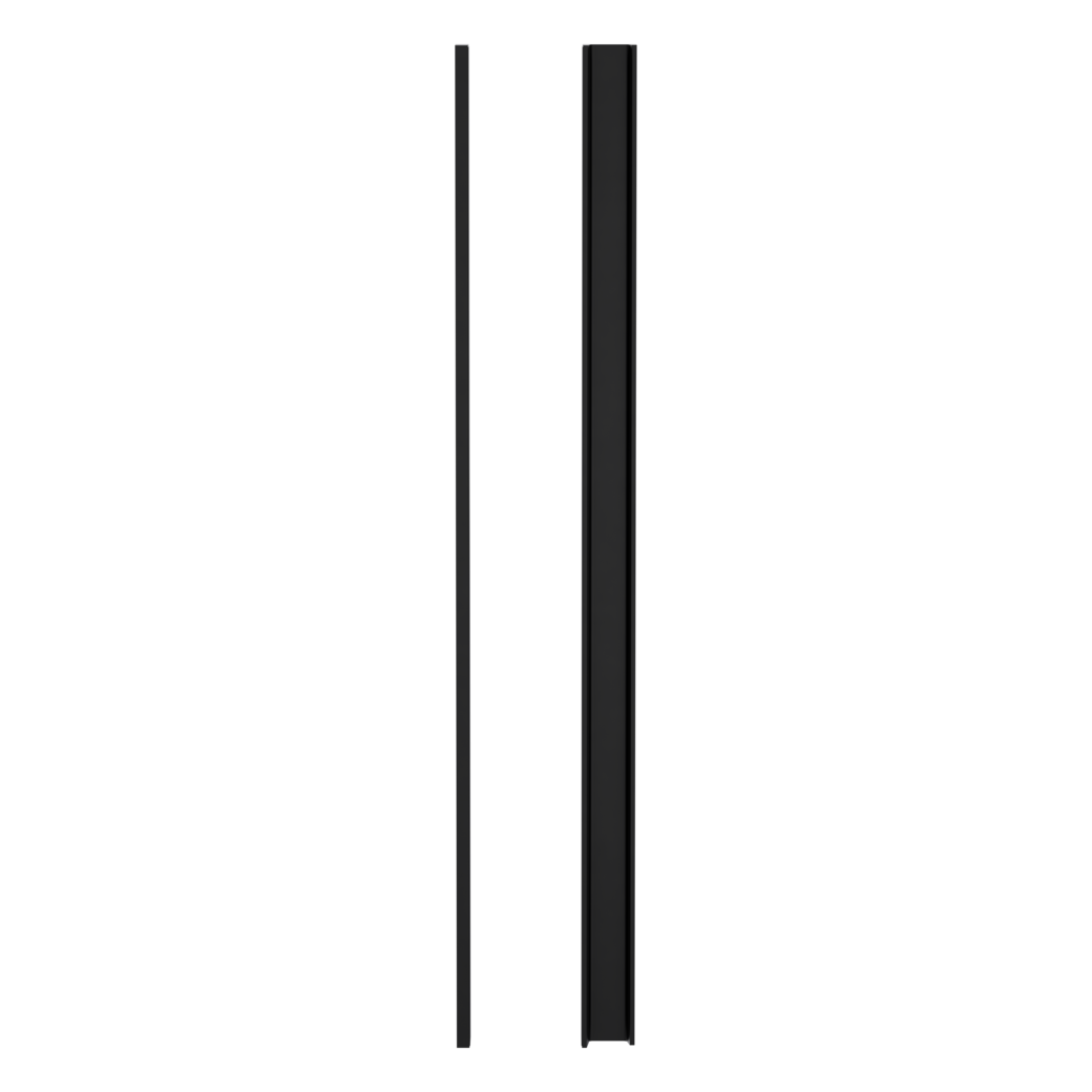 Griffstange mit -leiste PLANEO GS_49013 Klebetechnik 29.12x550x24.88mm Graphitschwarz