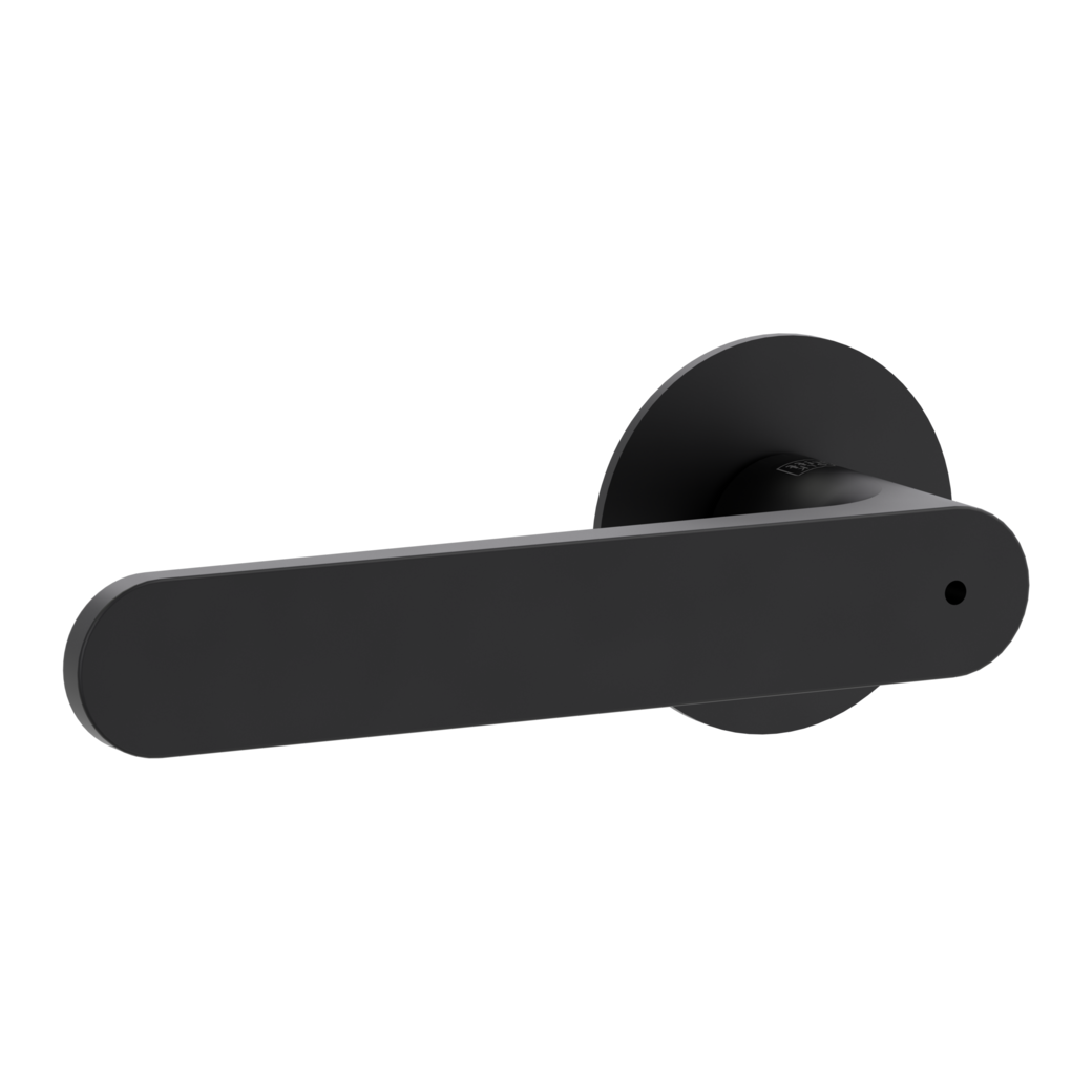 AVUS PIATTA S door handle set Flat escutcheons round smart2lock 2.0 L graphite black