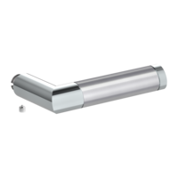 Silhouette product image in perfect product view shows the Griffwerk handle CHRISTINA in the version polished/brushed steel, R