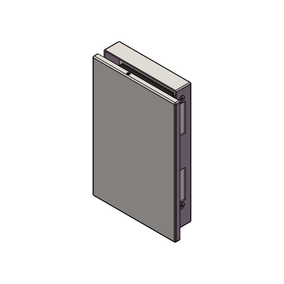 Cover eckig Gegenkasten Edelstahl matt