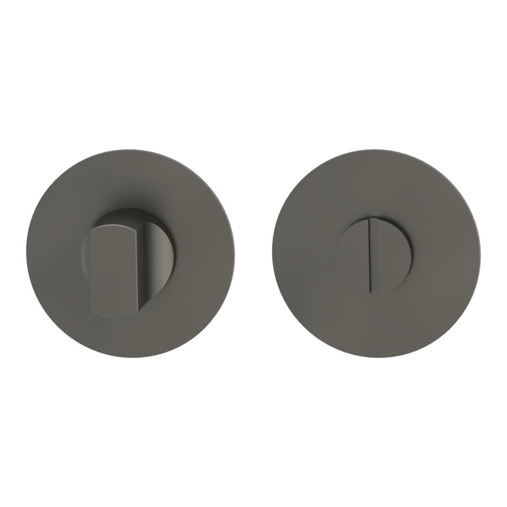 Schlüsselrosettenpaar rund WC Flachrosette Kaschmirgrau