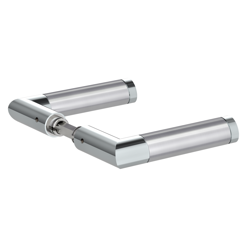 handle pair CHRISTINA polished/brushed steel