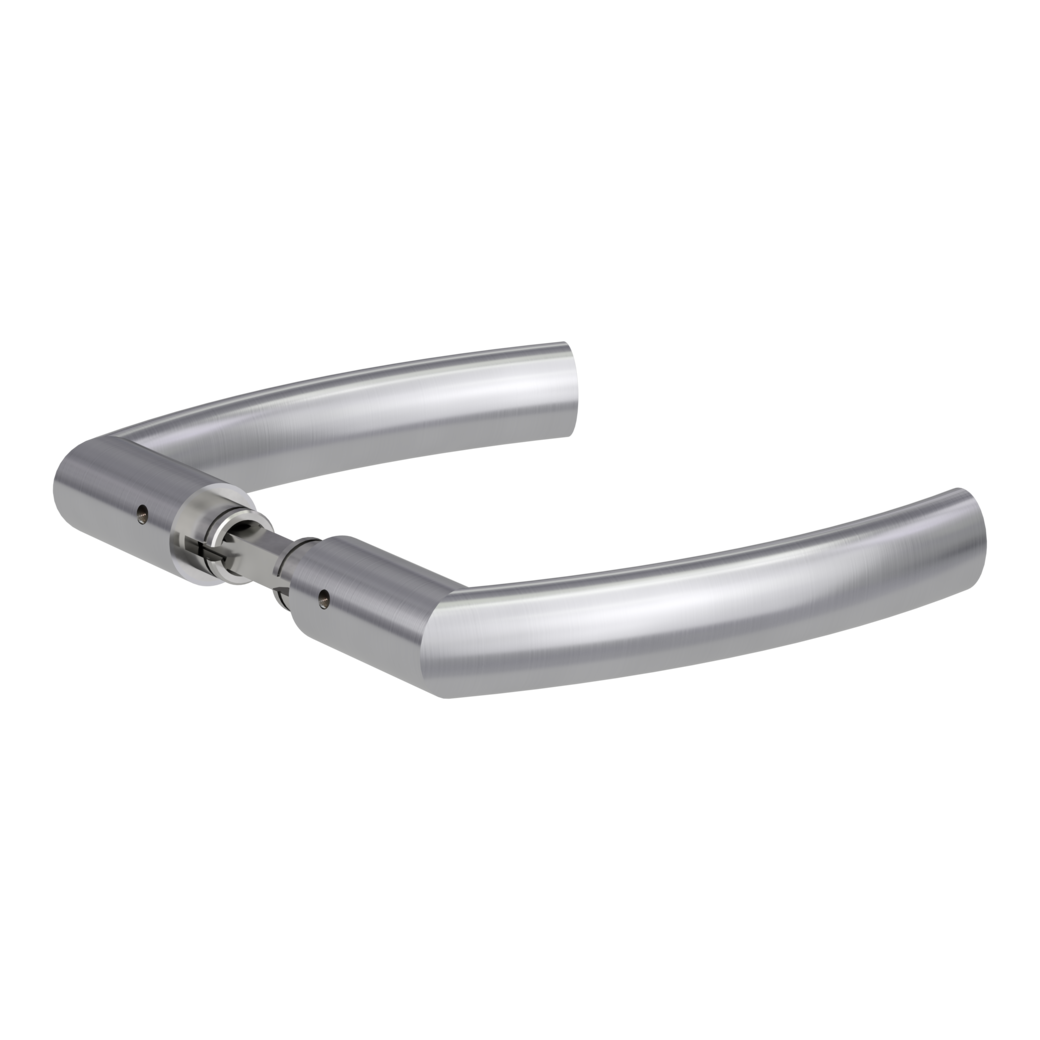 handle pair LORITA brushed steel