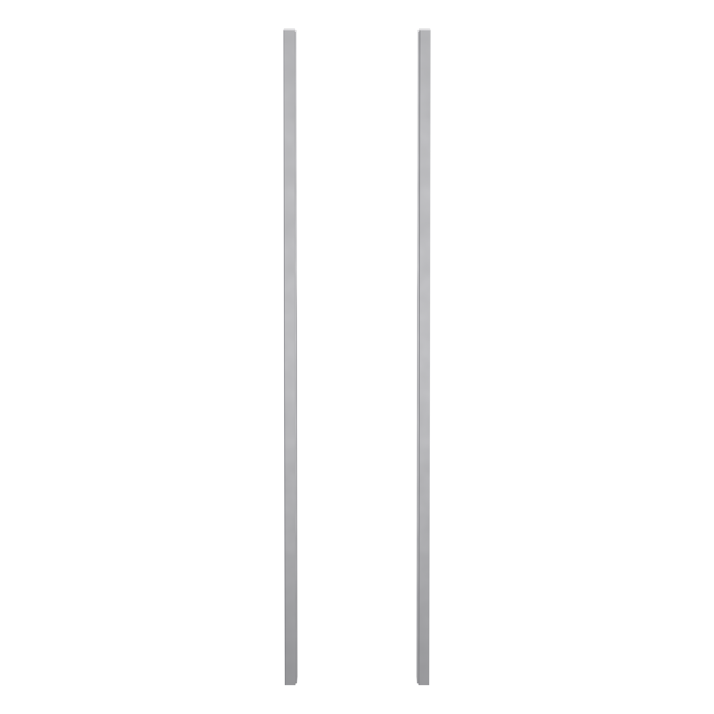 Griffleistenpaar LUCIA Klebetechnik 24.88x430x7mm Edelstahl-Optik matt