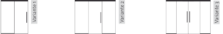 sliding door with one fixed side section, sliding door with two fixed side section or 2-wing sliding door with two fixed side section 
