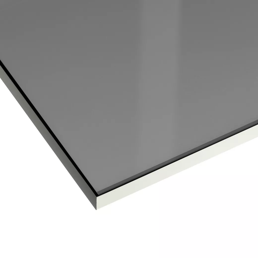 Glasdrehtür DECO 657 ESG MOON GREY klar 959x2097x8mm Studio/Office DIN R