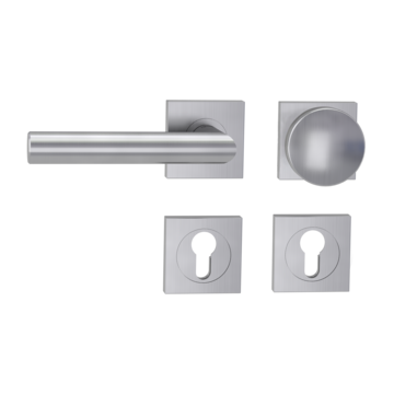 Knob handle rose set LUCIA PROF