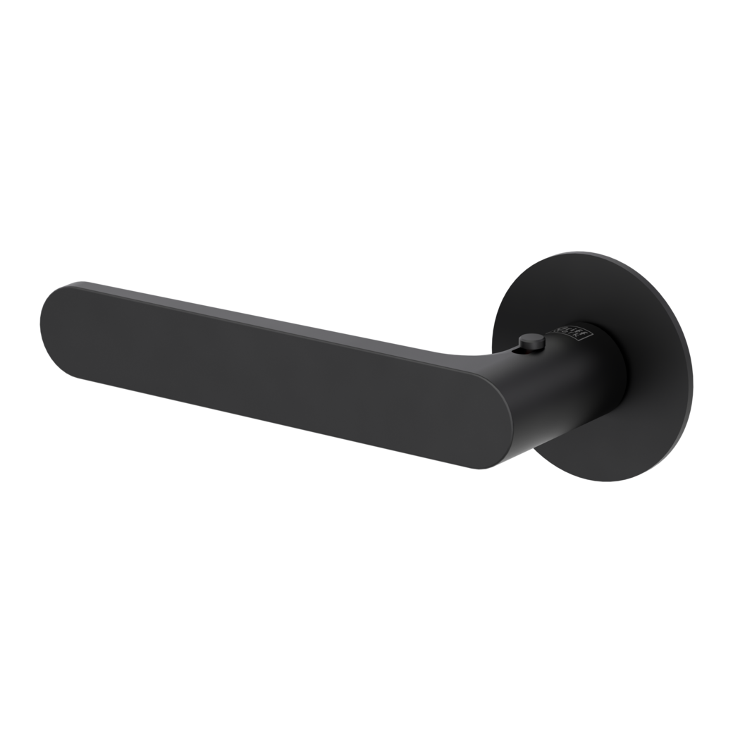 AVUS PIATTA S door handle set Flat escutcheons round smart2lock 2.0 L graphite black