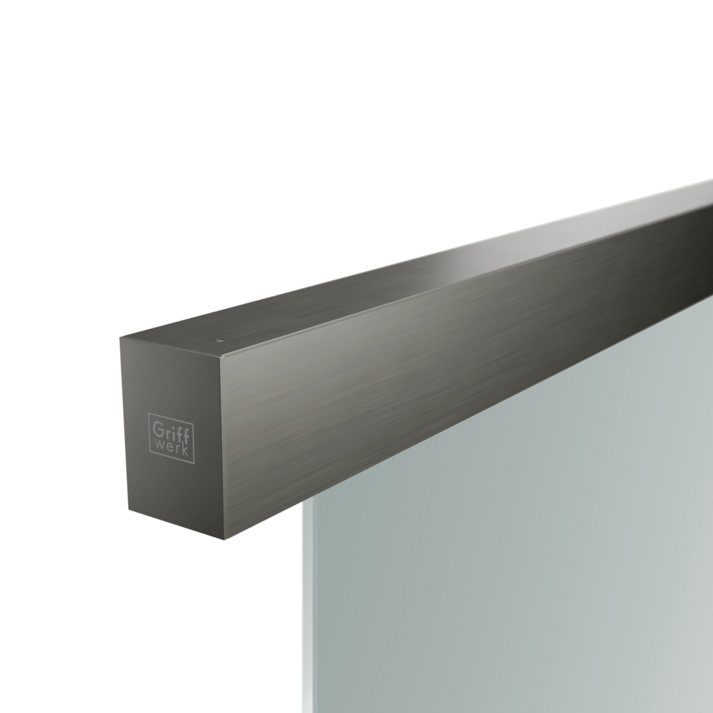 Sistema de puerta corredera PLANEO X120 Montaje en techo/Puer.cristal 2,2m 1-Pue Gris cachemira