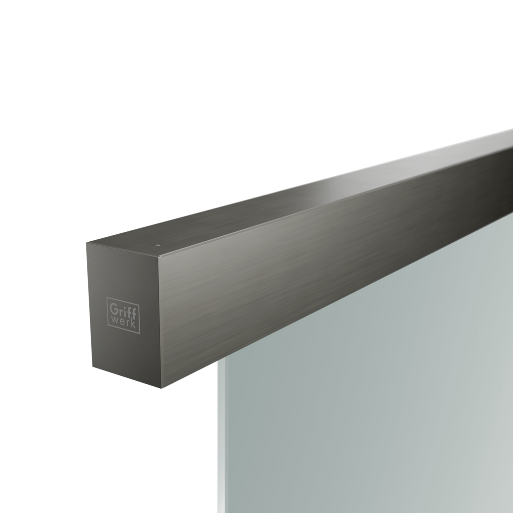 PLANEO X120 COMFORT sliding door system Ceiling inst./glass door 2m 1-leaf Cashmere grey