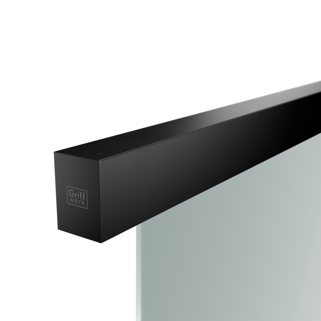 Sistema puerta corredera PLANEO X80 COMF Montaje en techo/Puer.cristal 2,2m 1-Pue Negro grafito