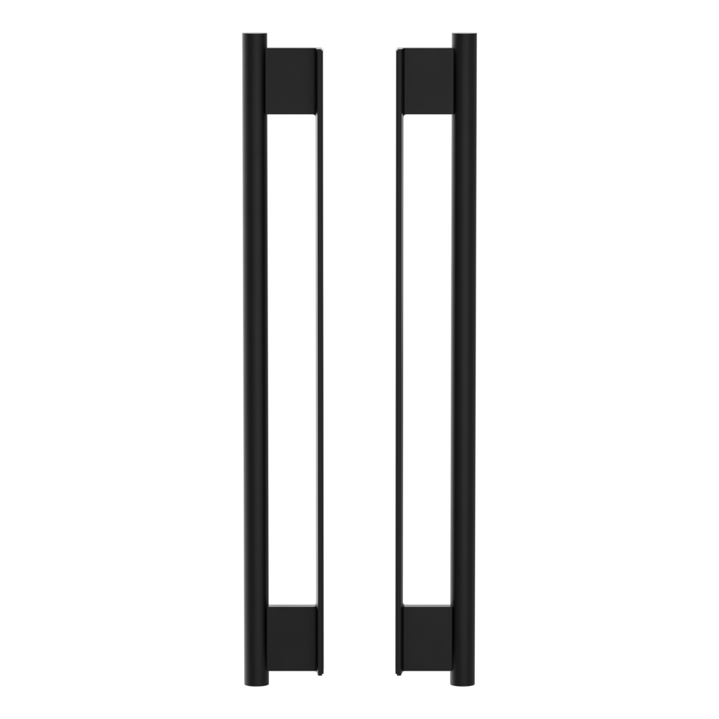 LUCIA pair of bar handles Glue-on system 56.1x450x25mm graphite black