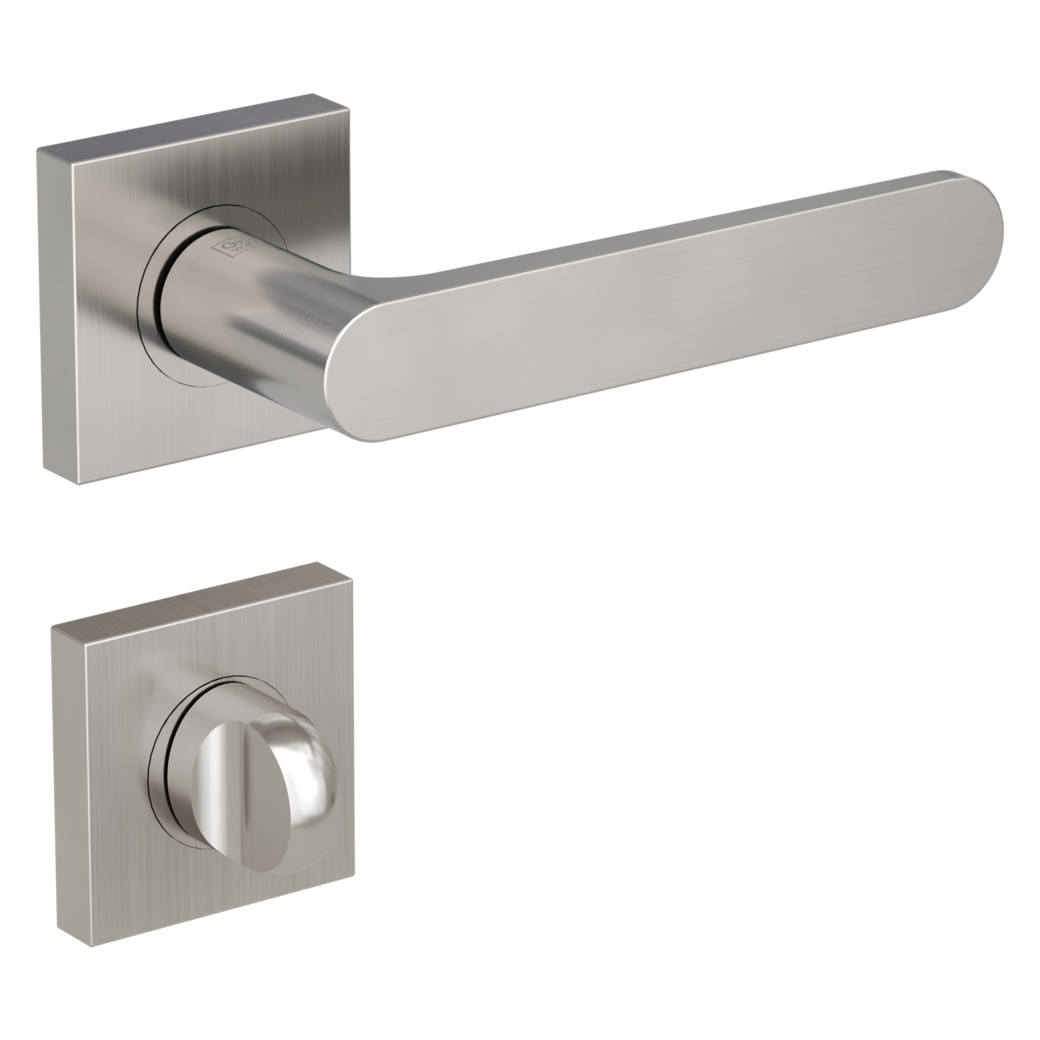 door handle set AVUS screw on cl4 rose set square wc velvety grey