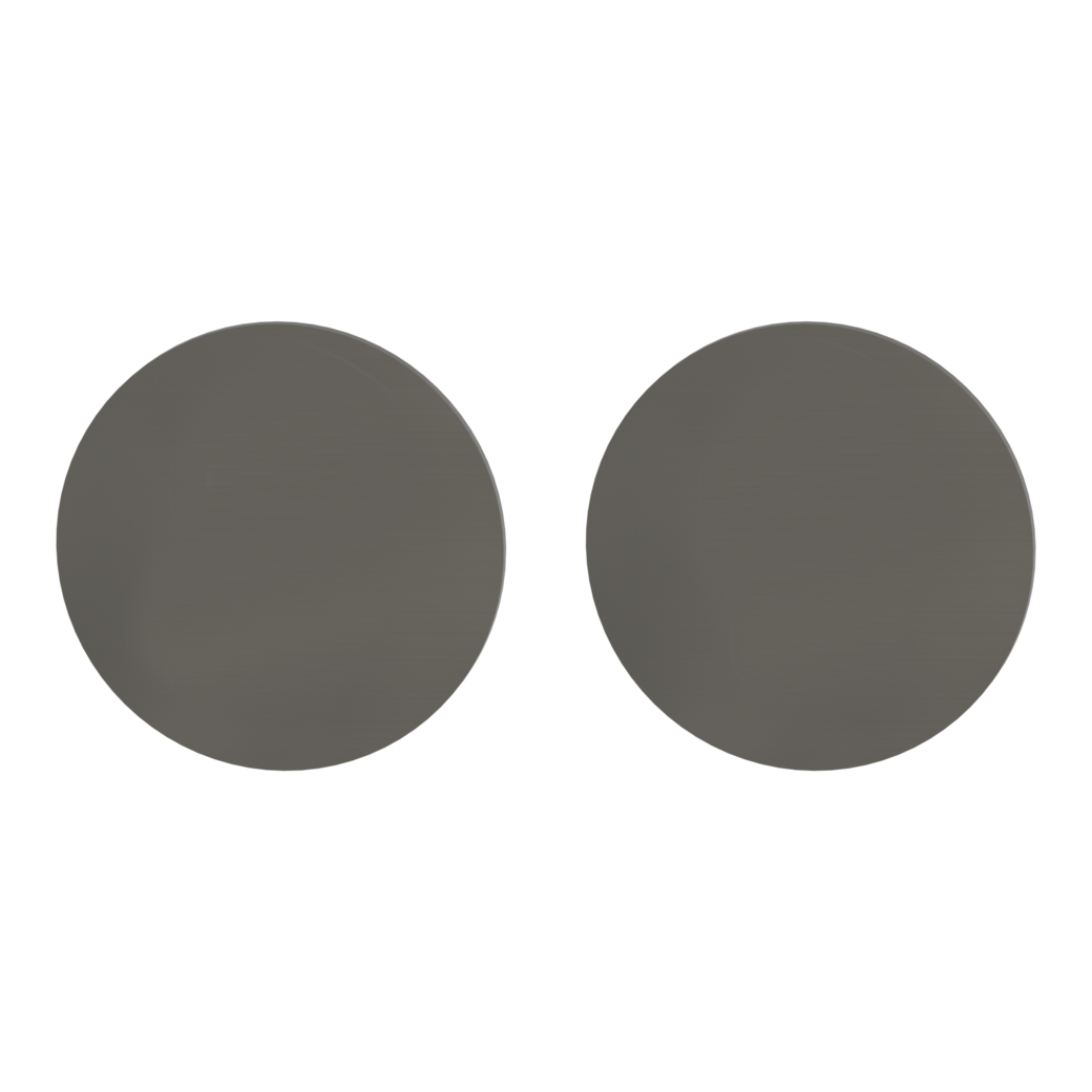 Pair of escutcheons round blank escutcheon Flat escutcheon cashmere grey