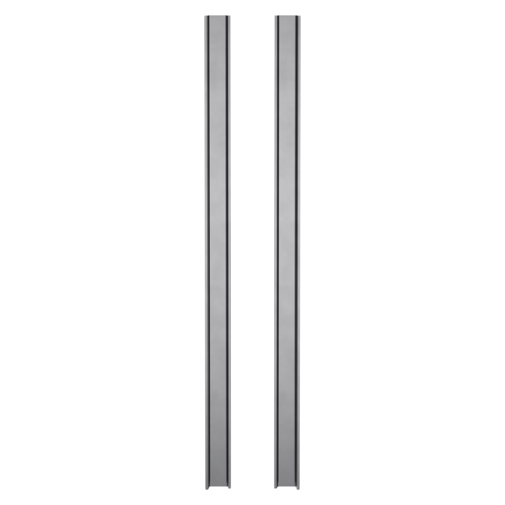 Par tiradores tipo barra PLANEO GS_49013 Montaje con adhesivo 29,12x550x24,88mm Acero inoxidable mate