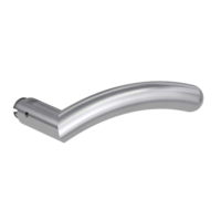 Silhouette product image in perfect product view shows the Griffwerk handle SAVIA PROF in the version brushed steel, R