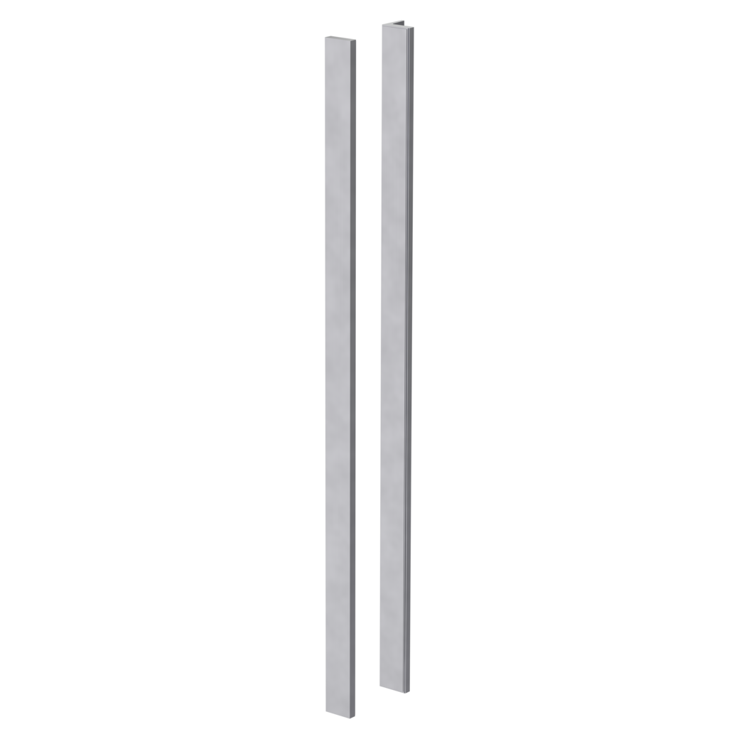 Griffstange mit -leiste PLANEO GS_49012 Klebetechnik 26.5x550x24.88mm Edelstahl matt